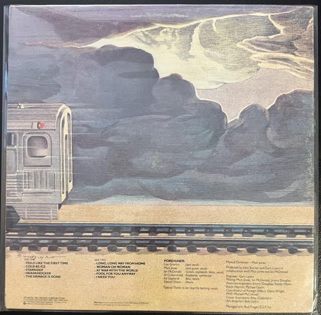 Foreigner – Foreigner (Vinyl, LP, Album, Reissue, Stereo, Presswell Pressing, 1977, Atlantic SD 19109)