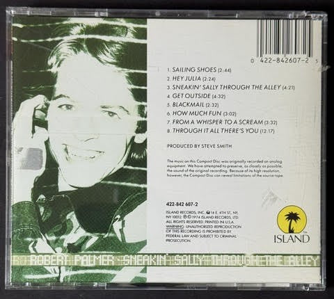 Robert Palmer – Sneakin' Sally Through The Alley (CD, 1990, Island Records 422-842 607-2, Reissue)