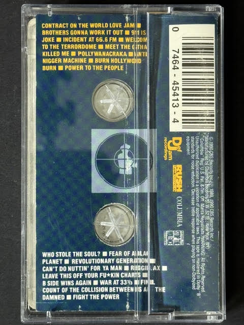 Public Enemy – Fear Of A Black Planet (Cassette Album, 1990, Def Jam Recordings CT 45413)