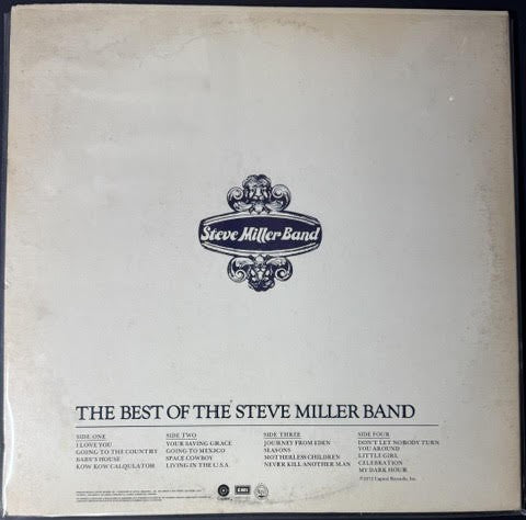Steve Miller Band – Anthology (2 x Vinyl LP, 1975, Capitol Records SVBB-11114, Repress, Winchester Pressing)