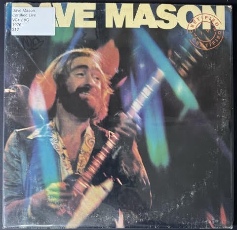 Dave Mason – Certified Live (2×LP, Album, Pitman Pressing, 1976, Columbia)