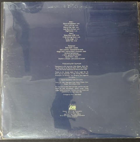 The J. Geils Band – Nightmares ...And Other Tales From The Vinyl Jungle (Vinyl LP, 1974, Atlantic SD 18107, Presswell Pressing)