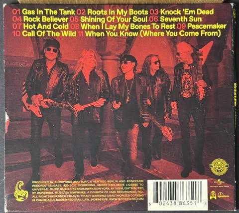 Scorpions – Rock Believer (CD, Album, Digisleeve, Vertigo 3886351 / 0602438863518)