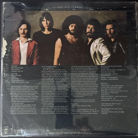 Boston – Boston (Vinyl LP, 1976, Epic PE 34188, Stereo, Pitman Pressing, Wally Traugott Cut)