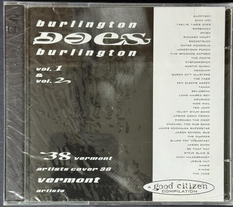 Various Artists – Burlington Does Burlington – Vol. 1 & Vol. 2 (2×CD, Compilation, 1996, Good Citizen Supply Store)