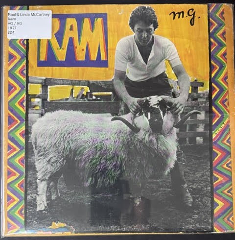 Paul & Linda McCartney – Ram (Vinyl LP, 1971, Apple Records SMAS-3375, Stereo, Winchester Pressing, Gatefold)