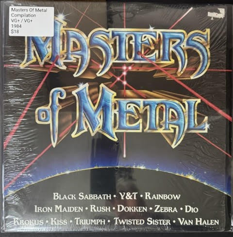 Various – Masters Of Metal (Vinyl LP Compilation, 1984, K-Tel NU 4370, Specialty Records Corporation Pressing)