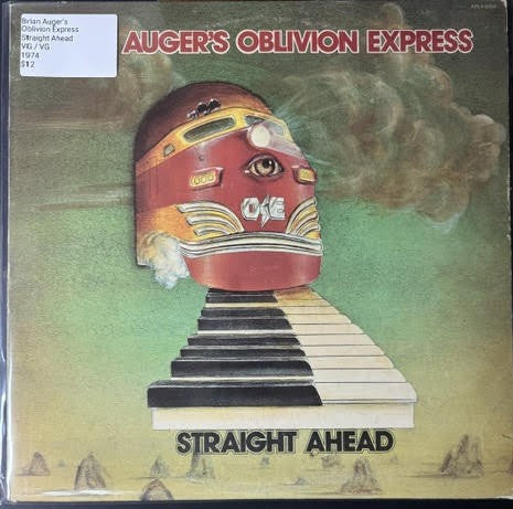 Brian Auger’s Oblivion Express – Straight Ahead (LP, Album, Indianapolis Pressing, 1974, RCA Victor APL1-0454)